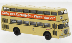 Brekina 61255 - H0 - Doppeldecker - Büssing D2U Pfanni